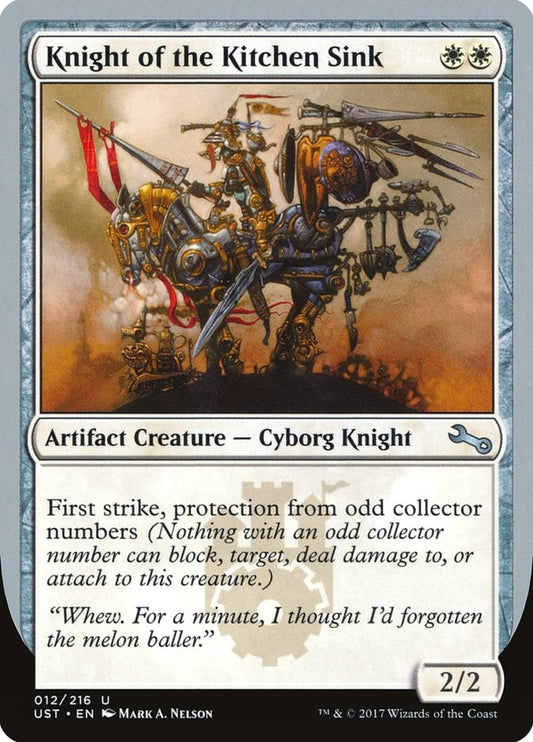 Image for Knight of the Kitchen Sink (D) (12) (UST) - Magic: The Gathering