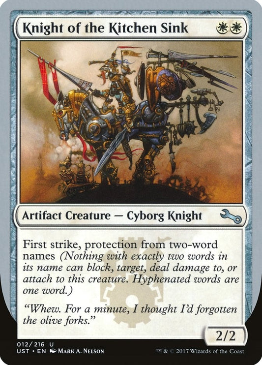 Image for Knight of the Kitchen Sink (E) (12) (UST) - Magic: The Gathering