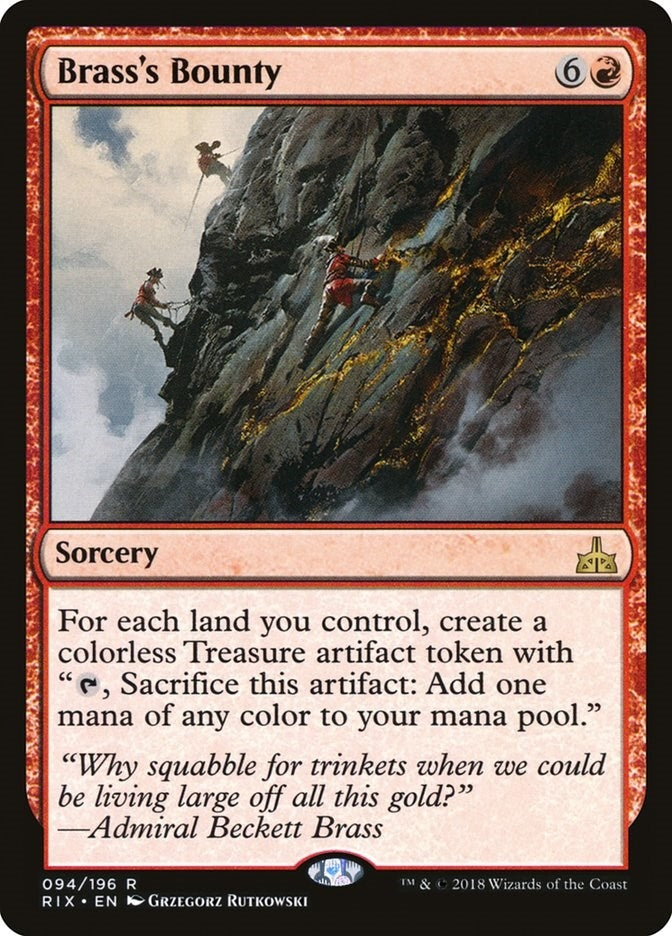 Image for Brass's Bounty (94) (RIX) - Magic: The Gathering