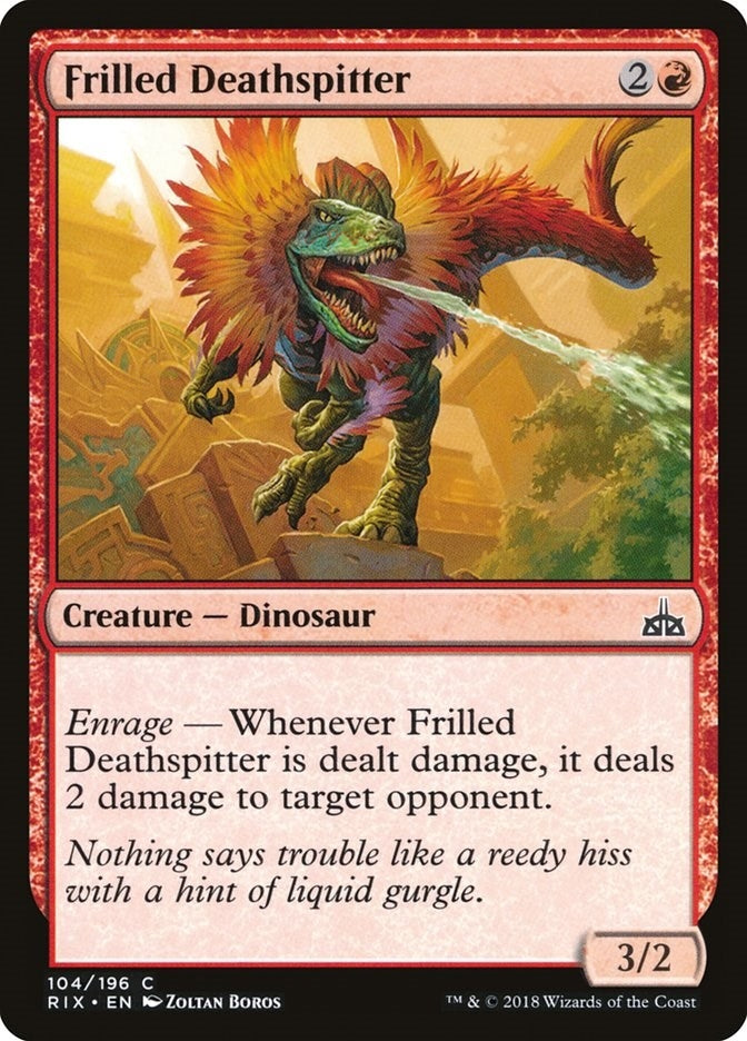 Image for Frilled Deathspitter (104) (RIX) - Magic: The Gathering