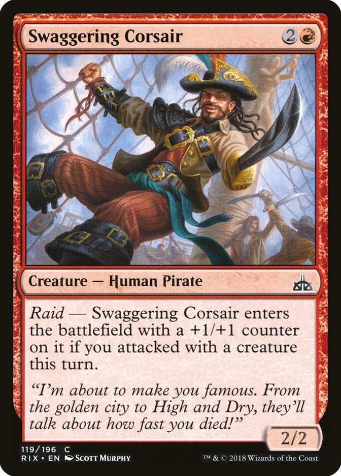 Image for Swaggering Corsair (119) (RIX) - Magic: The Gathering