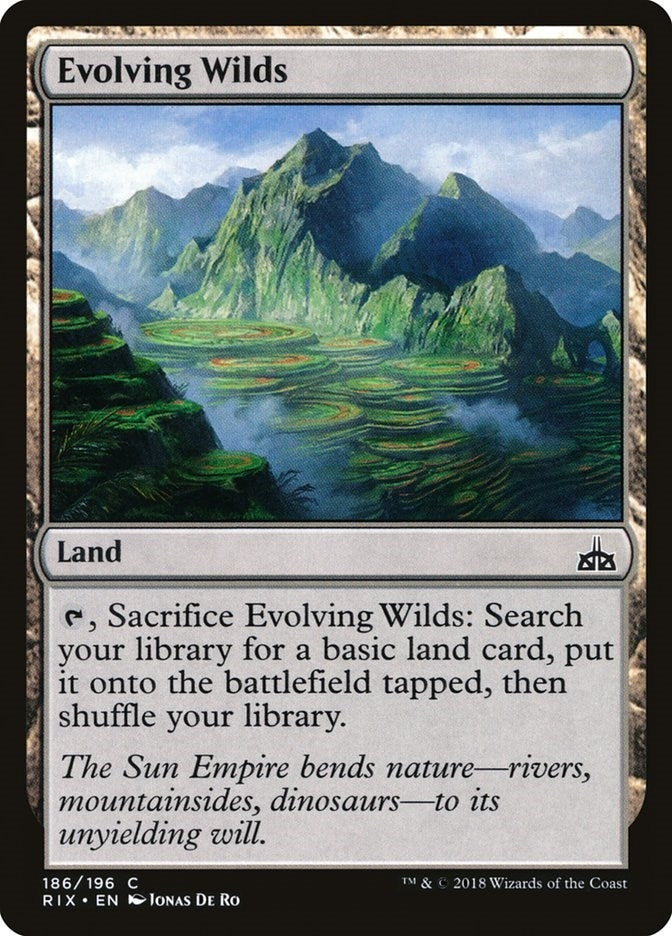 Image for Evolving Wilds (186) (RIX) - Magic: The Gathering