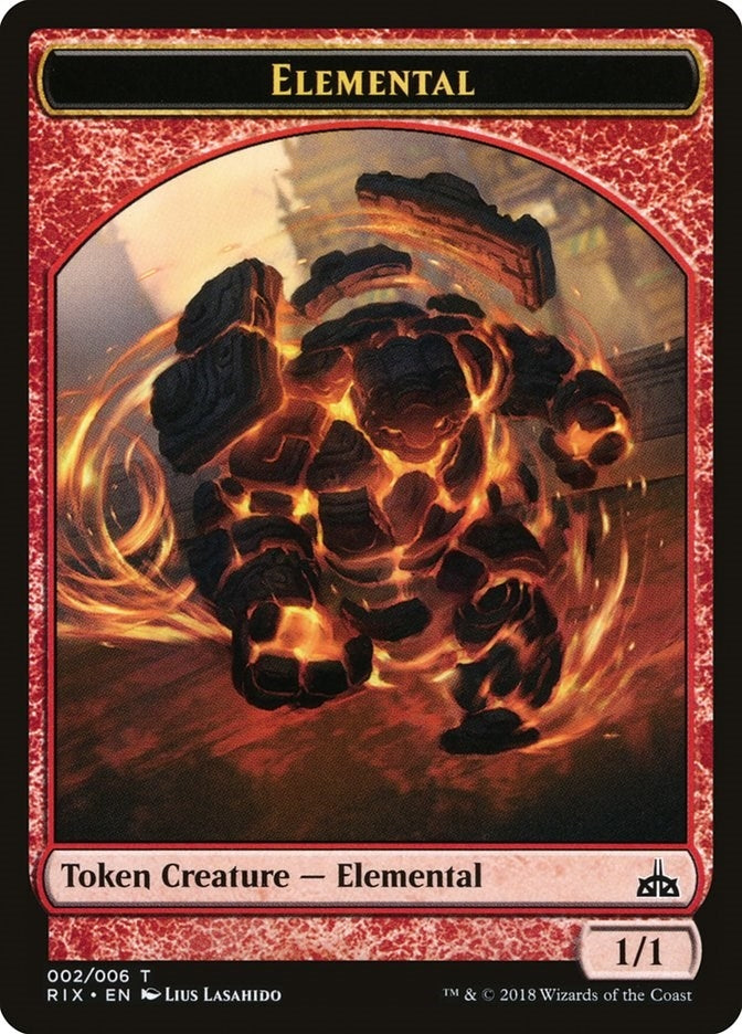 Image for Elemental Token (002) (2) (RIX) - Magic: The Gathering