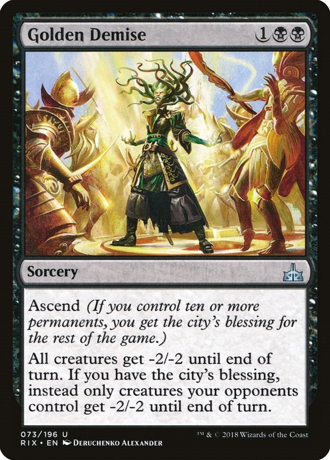 Image for Golden Demise (73) (RIX) - Magic: The Gathering