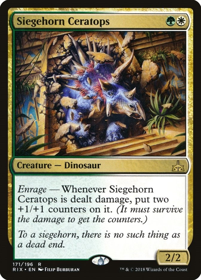 Image for Siegehorn Ceratops (171) (RIX) - Magic: The Gathering