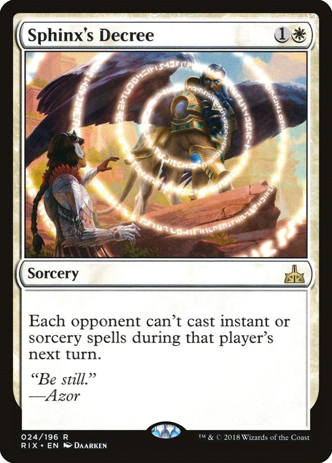 Image for Sphinx's Decree (24) (RIX) - Magic: The Gathering
