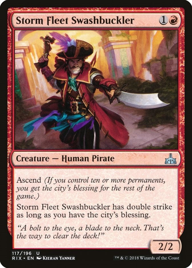 Image for Storm Fleet Swashbuckler (117) (RIX) - Magic: The Gathering