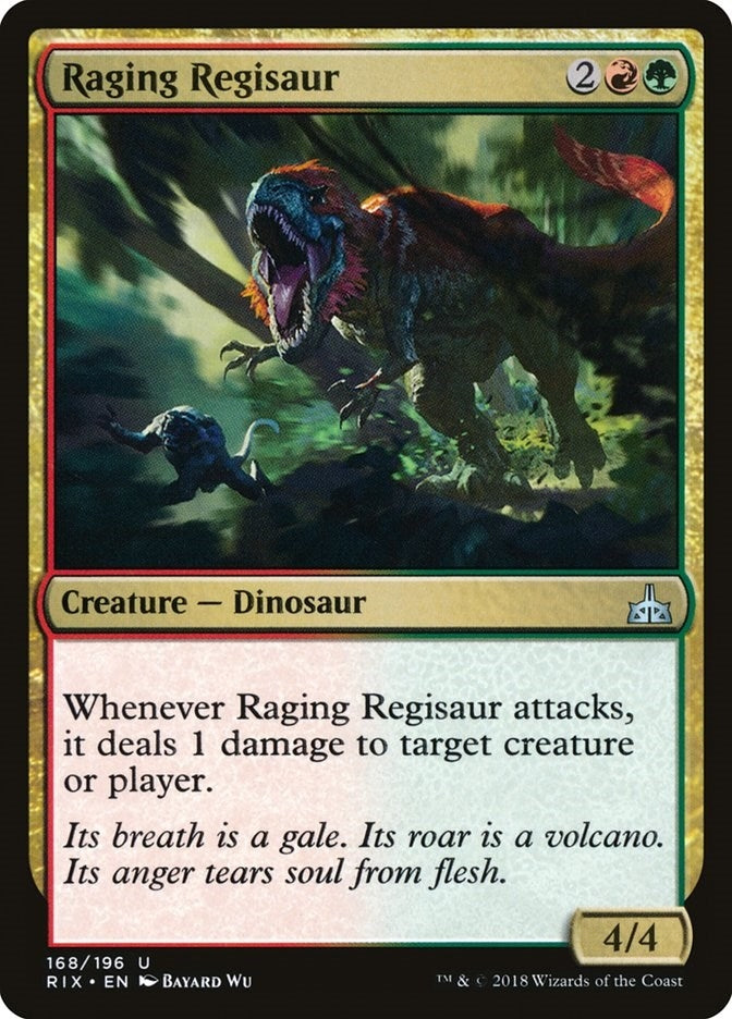 Image for Raging Regisaur (168) (RIX) - Magic: The Gathering
