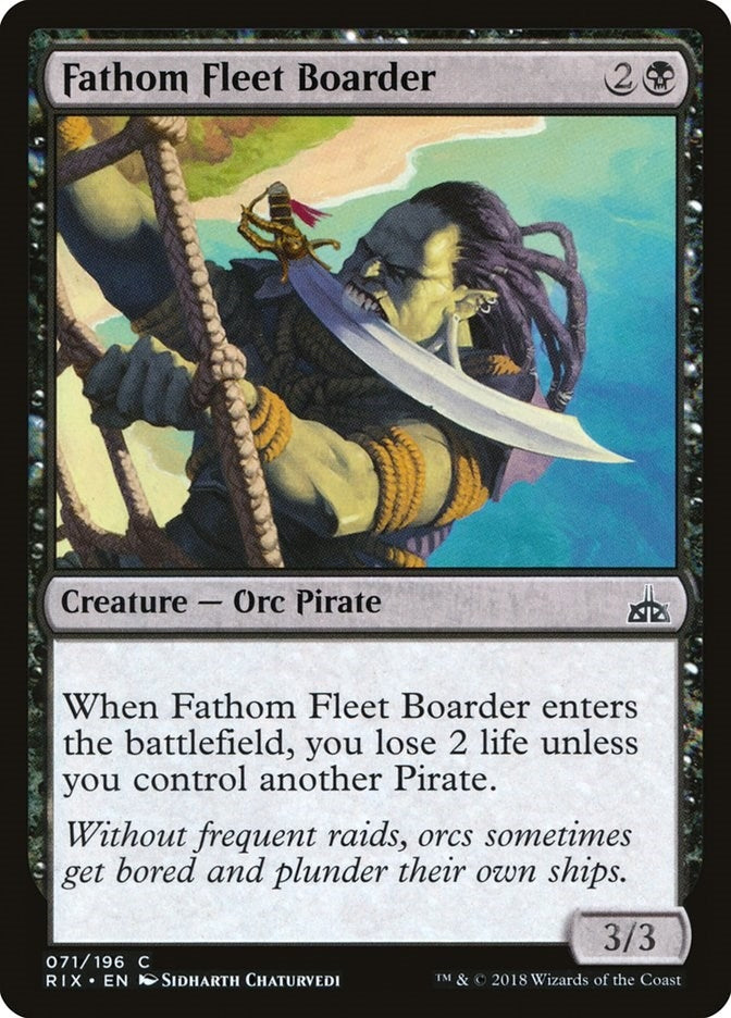 Image for Fathom Fleet Boarder (71) (RIX) - Magic: The Gathering