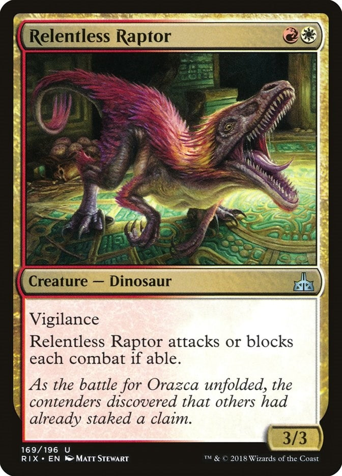 Image for Relentless Raptor (169) (RIX) - Magic: The Gathering