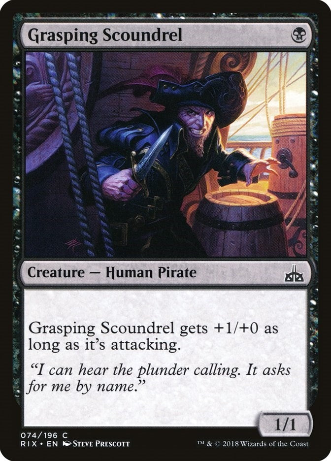 Image for Grasping Scoundrel (74) (RIX) - Magic: The Gathering