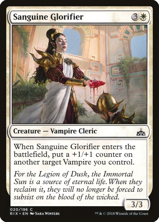 Image for Sanguine Glorifier (20) (RIX) - Magic: The Gathering