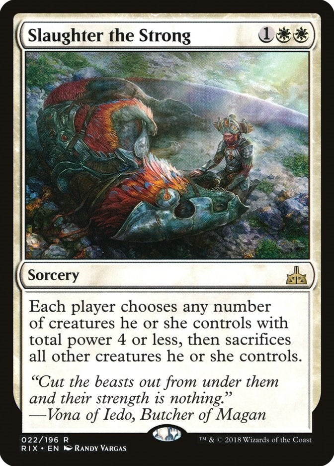 Image for Slaughter the Strong (22) (RIX) - Magic: The Gathering