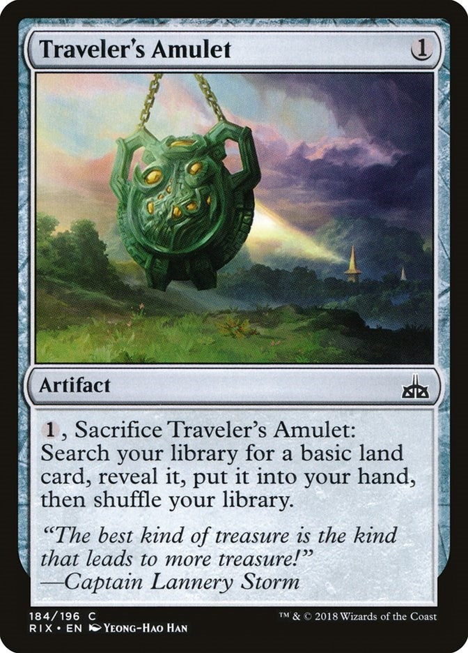 Image for Traveler's Amulet (184) (RIX) - Magic: The Gathering