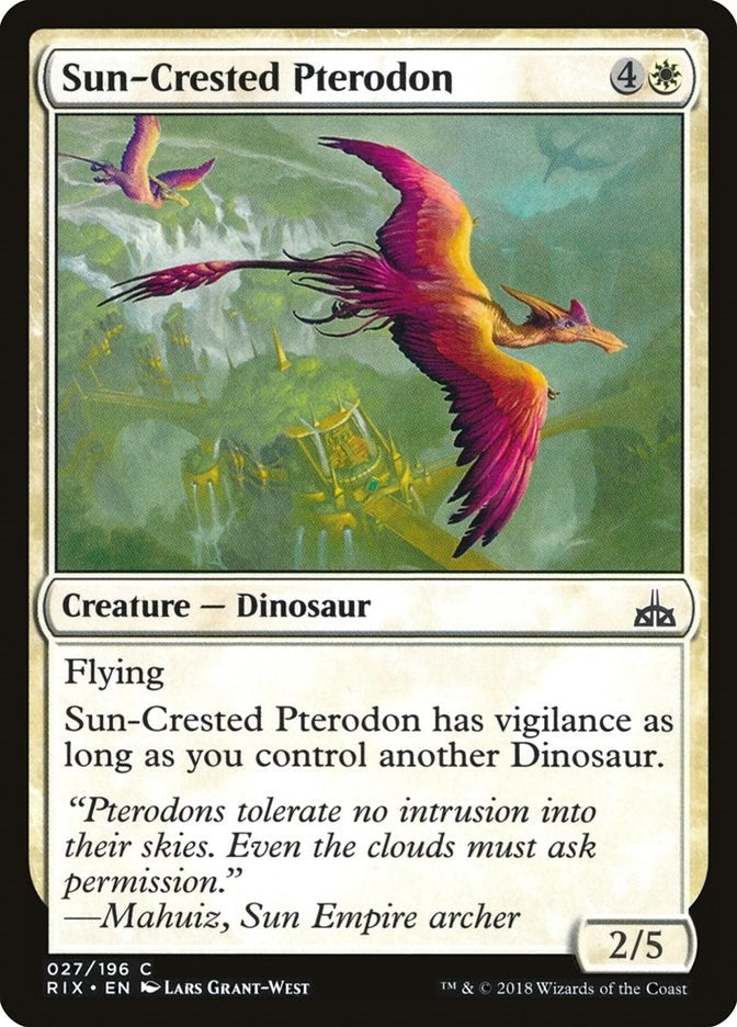 Image for Sun-Crested Pterodon (27) (RIX) - Magic: The Gathering