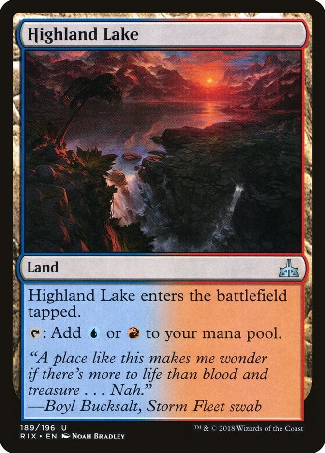 Image for Highland Lake (189) (RIX) - Magic: The Gathering