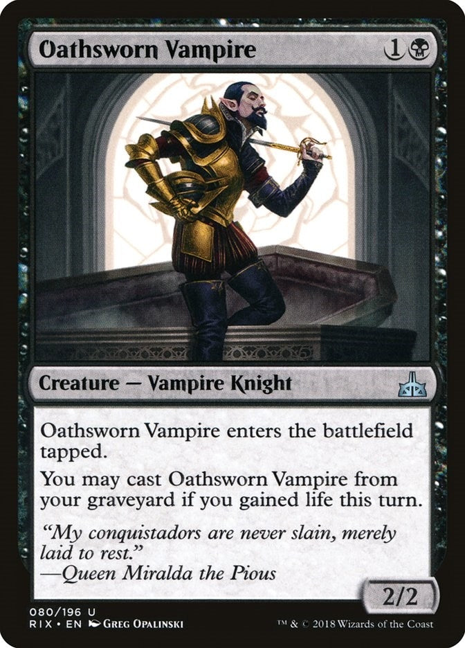 Image for Oathsworn Vampire (80) (RIX) - Magic: The Gathering