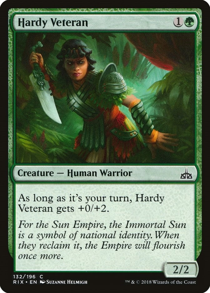 Image for Hardy Veteran (132) (RIX) - Magic: The Gathering