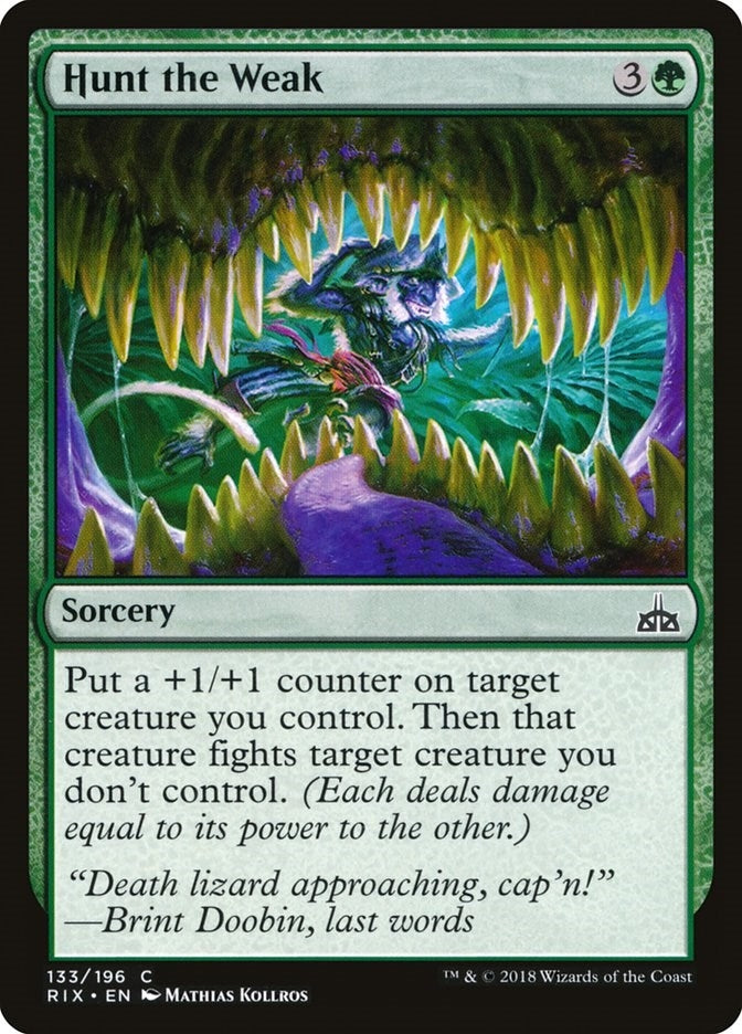 Image for Hunt the Weak (133) (RIX) - Magic: The Gathering