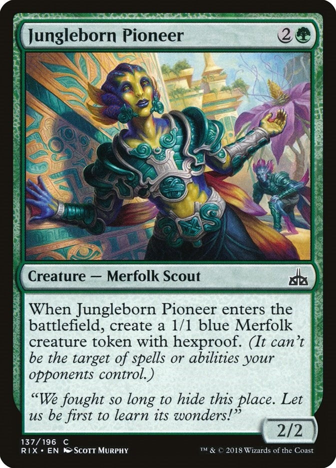 Image for Jungleborn Pioneer (137) (RIX) - Magic: The Gathering