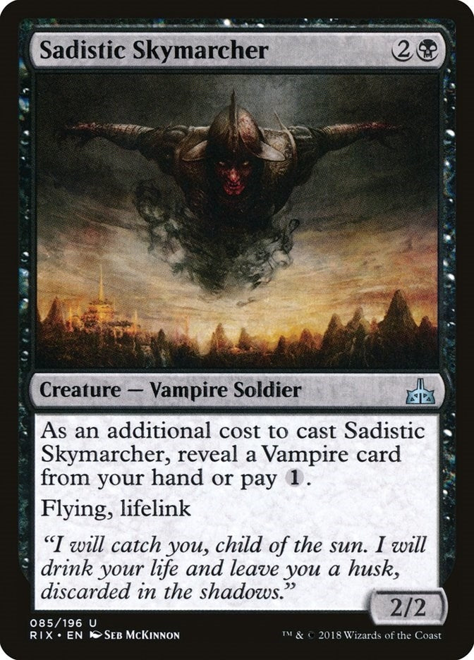 Image for Sadistic Skymarcher (85) (RIX) - Magic: The Gathering