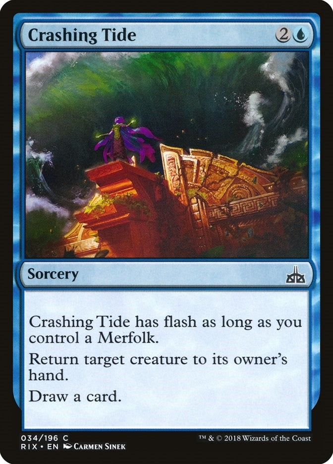 Image for Crashing Tide (34) (RIX) - Magic: The Gathering