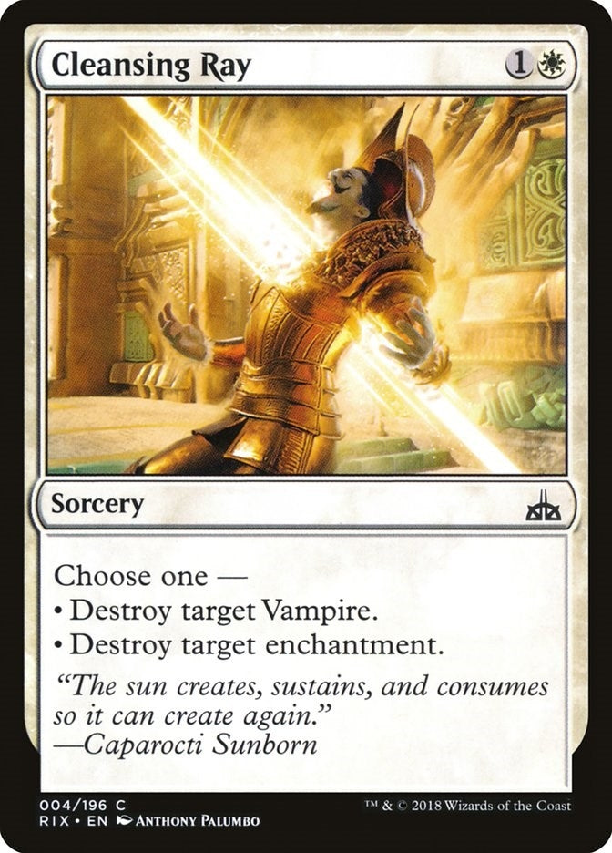 Image for Cleansing Ray (4) (RIX) - Magic: The Gathering