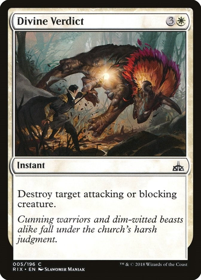 Image for Divine Verdict (5) (RIX) - Magic: The Gathering