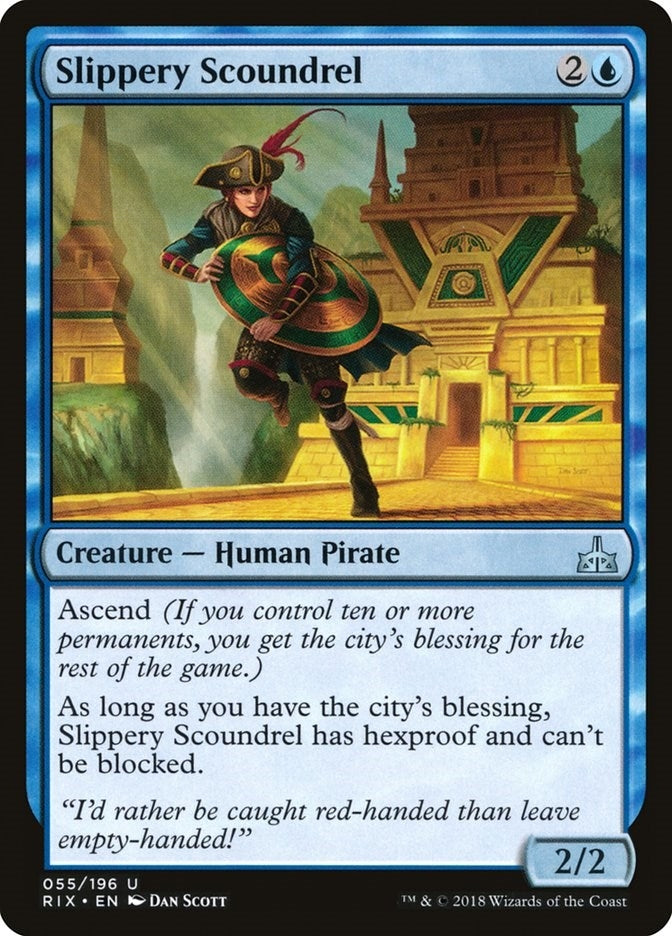 Image for Slippery Scoundrel (55) (RIX) - Magic: The Gathering