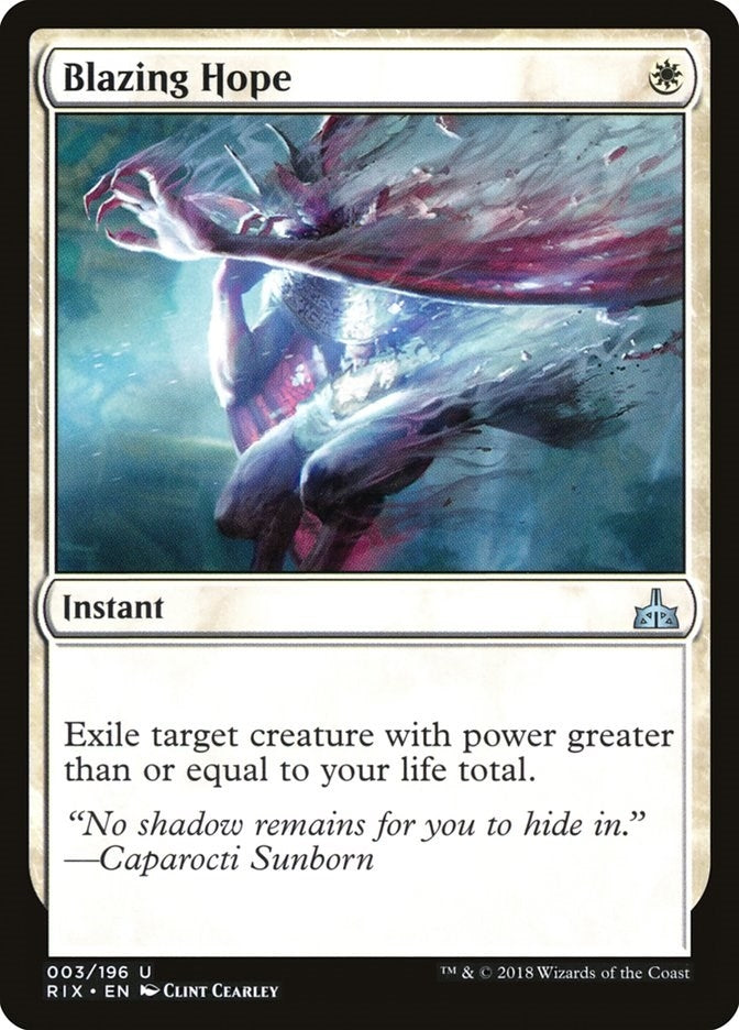 Image for Blazing Hope (3) (RIX) - Magic: The Gathering