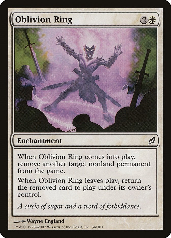 Image for Oblivion Ring (34) (LRW) - Magic: The Gathering