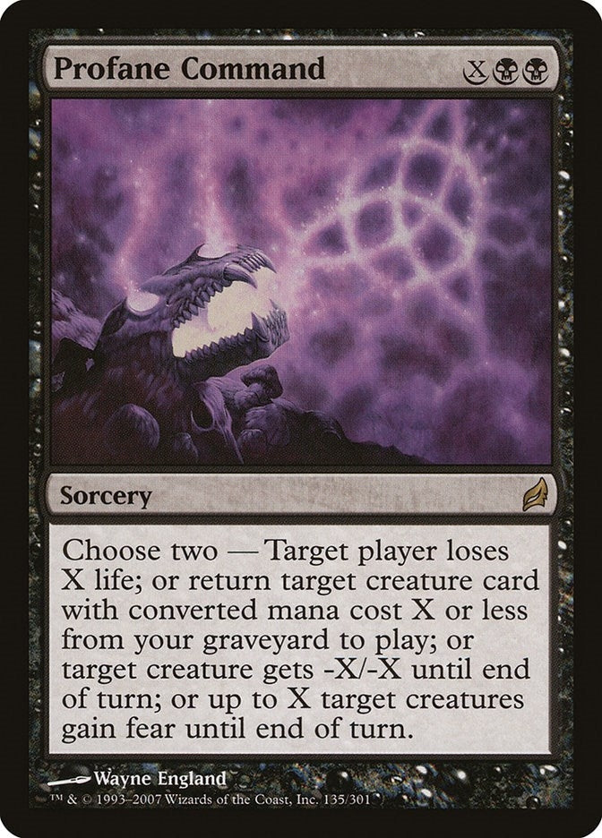 Image for Profane Command (135) (LRW) - Magic: The Gathering