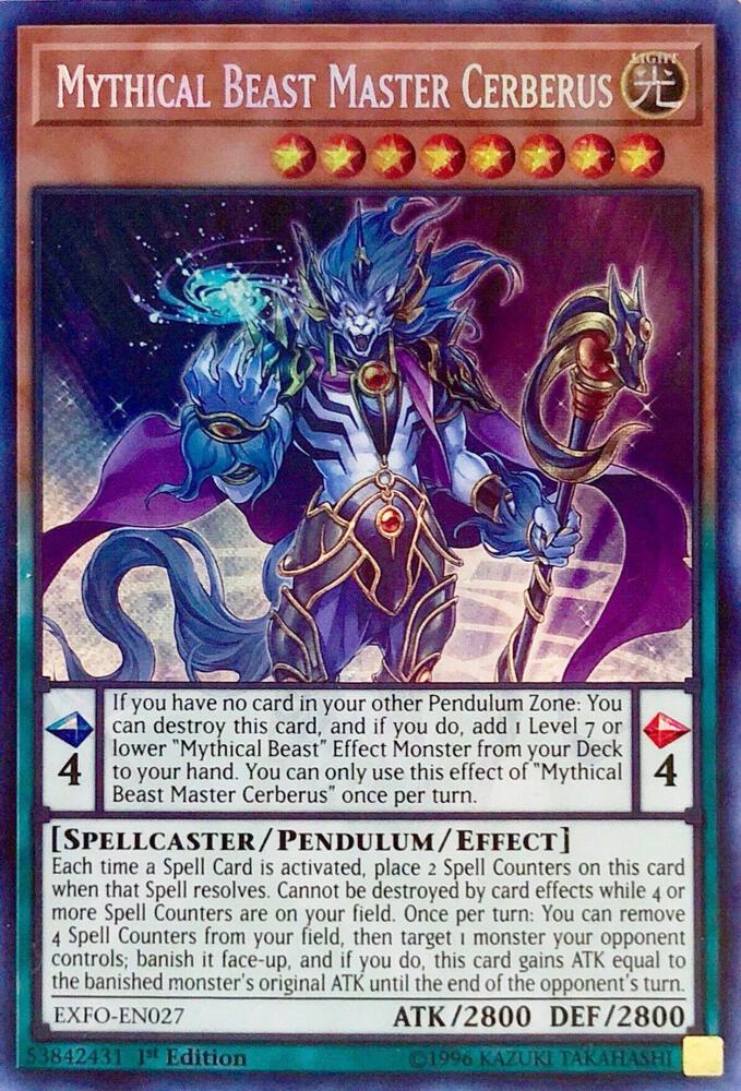 Mythical Beast Master Cerberus (EXFO-EN027) (EXFO)