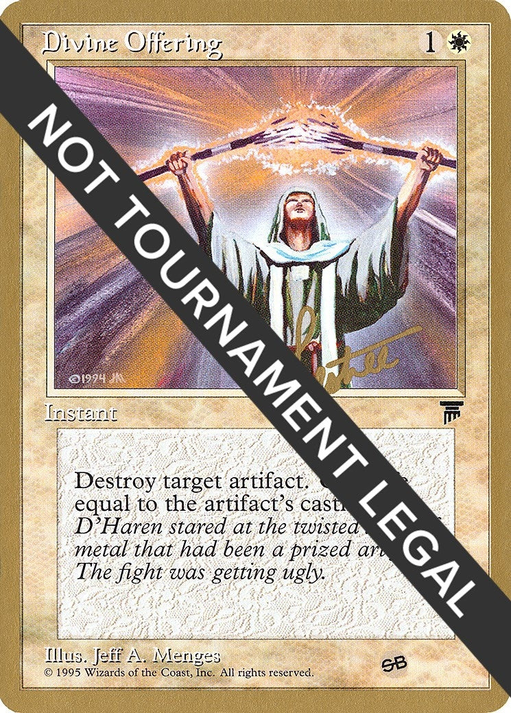 Image for Divine Offering - 1996 Bertrand Lestree (LEG) (SB) (WCD) - Magic: The Gathering