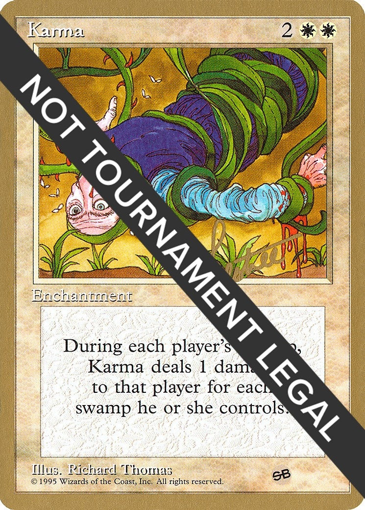 Image for Karma - 1996 Bertrand Lestree (4ED) (SB) (WCD) - Magic: The Gathering
