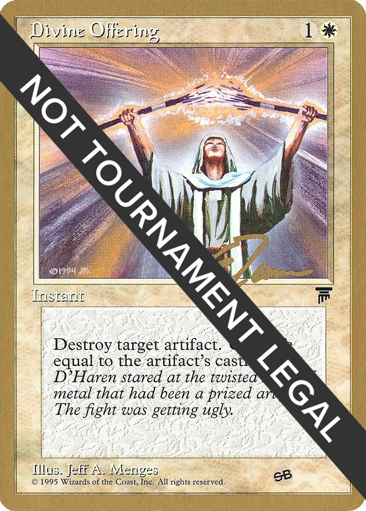 Image for Divine Offering - 1996 Eric Tam (LEG) (SB) (WCD) - Magic: The Gathering