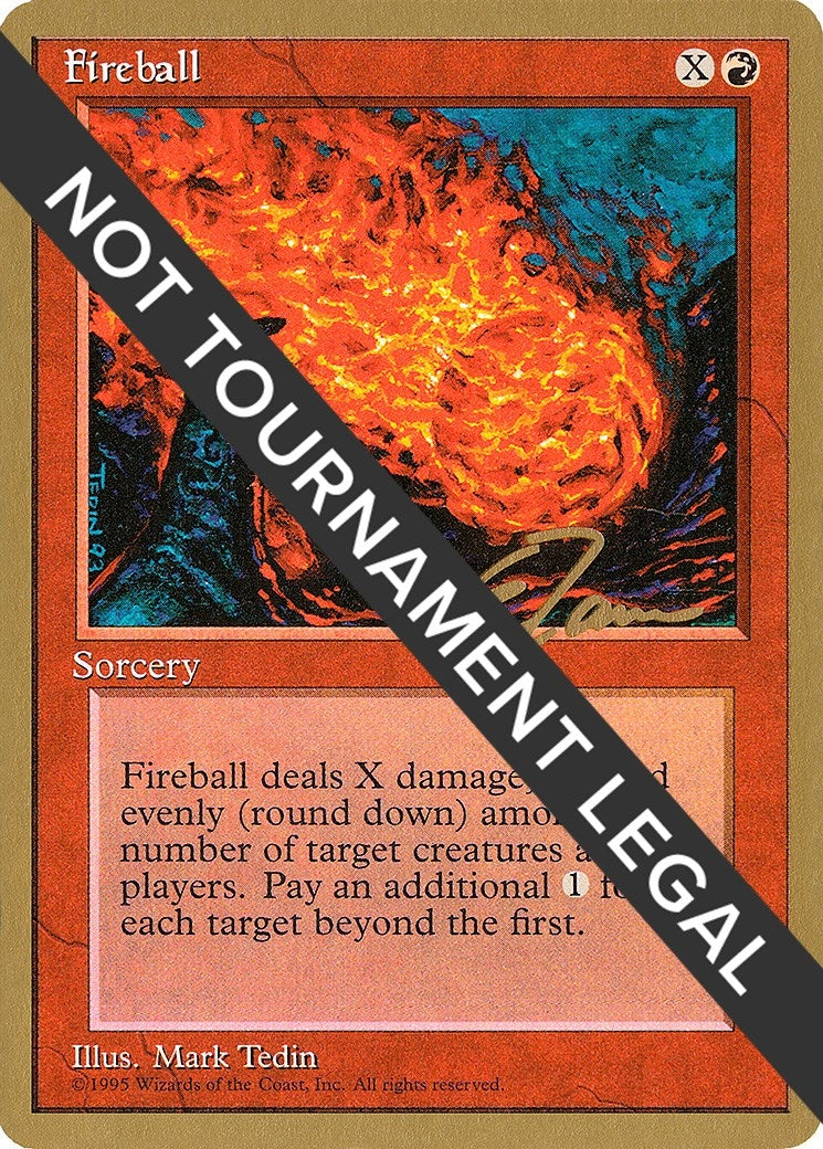 Image for Fireball - 1996 Eric Tam (4ED) (WCD) - Magic: The Gathering
