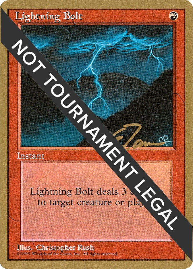 Image for Lightning Bolt - 1996 Eric Tam (4ED) (WCD) - Magic: The Gathering