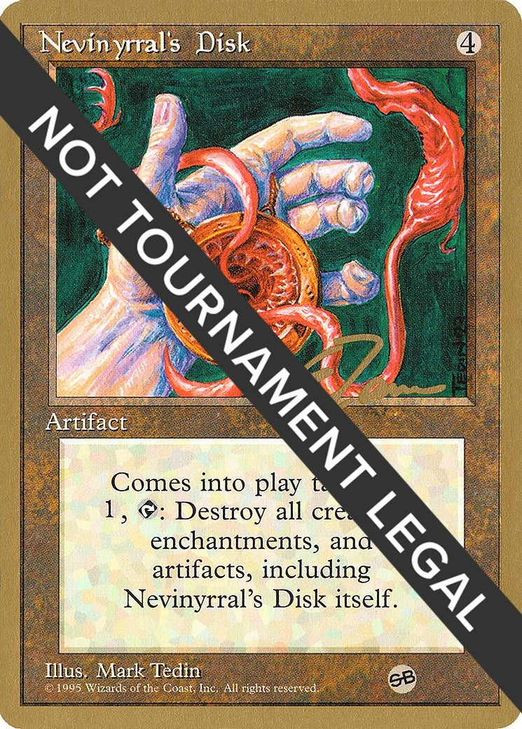 Image for Nevinyrral's Disk - 1996 Eric Tam (4ED) (SB) (WCD) - Magic: The Gathering