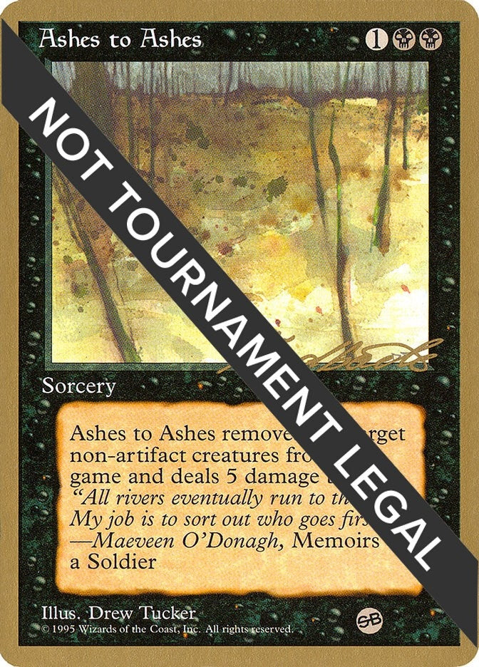 Image for Ashes to Ashes - 1996 Leon Lindback (4ED) (SB) (WCD) - Magic: The Gathering