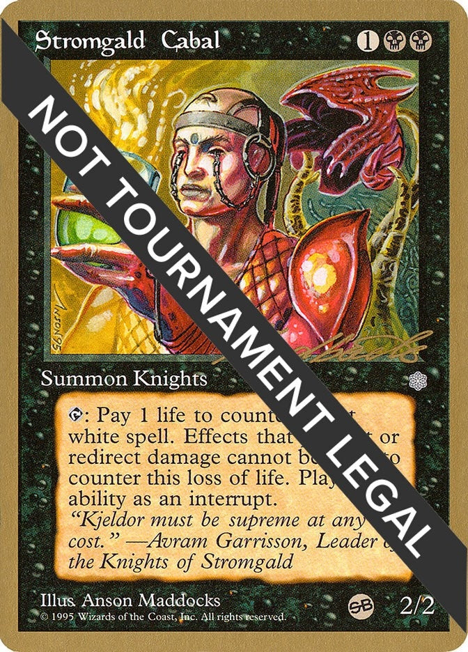 Image for Stromgald Cabal - 1996 Leon Lindback (ICE) (SB) (WCD) - Magic: The Gathering