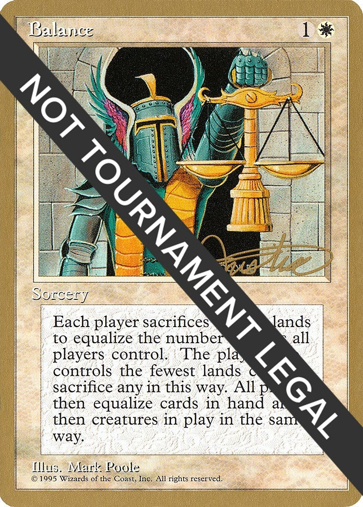 Image for Balance - 1996 Mark Justice (4ED) (WCD) - Magic: The Gathering