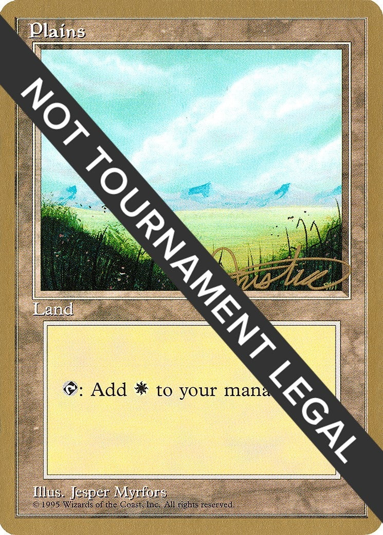 Image for Plains (A) - 1996 Mark Justice (4ED) (WCD) - Magic: The Gathering