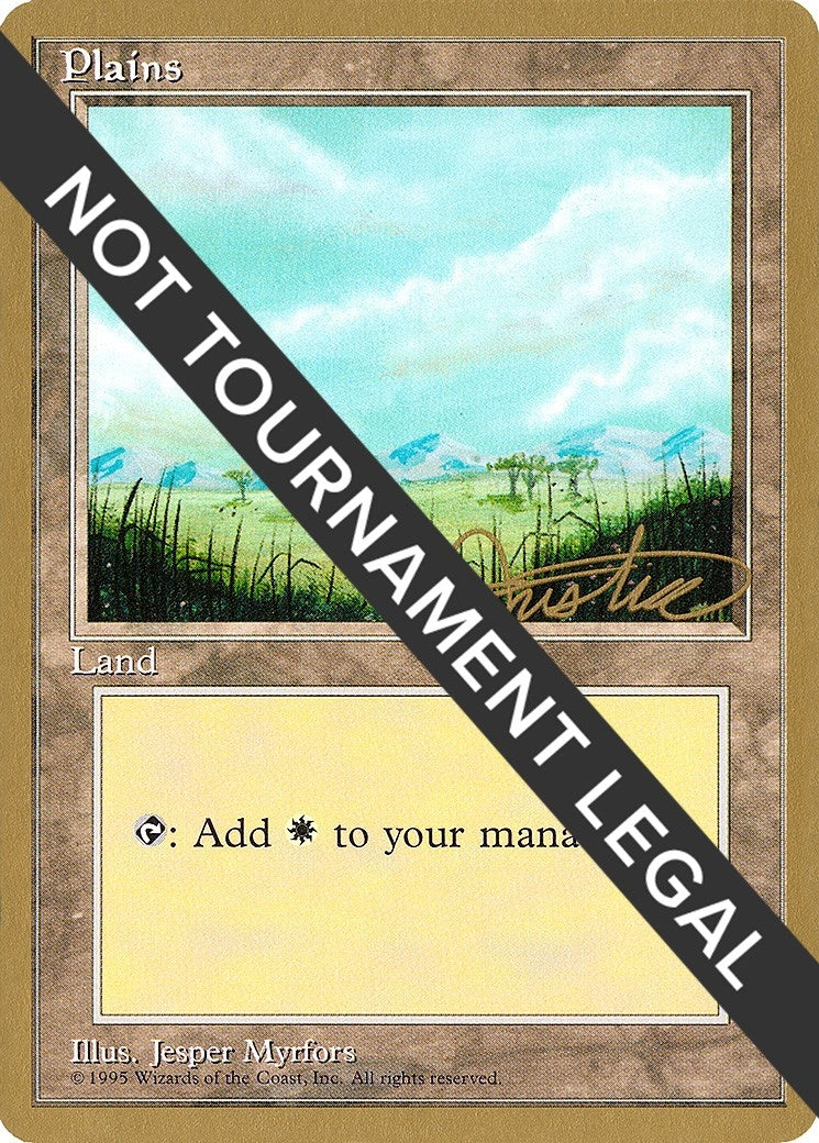 Image for Plains (B) - 1996 Mark Justice (4ED) (WCD) - Magic: The Gathering