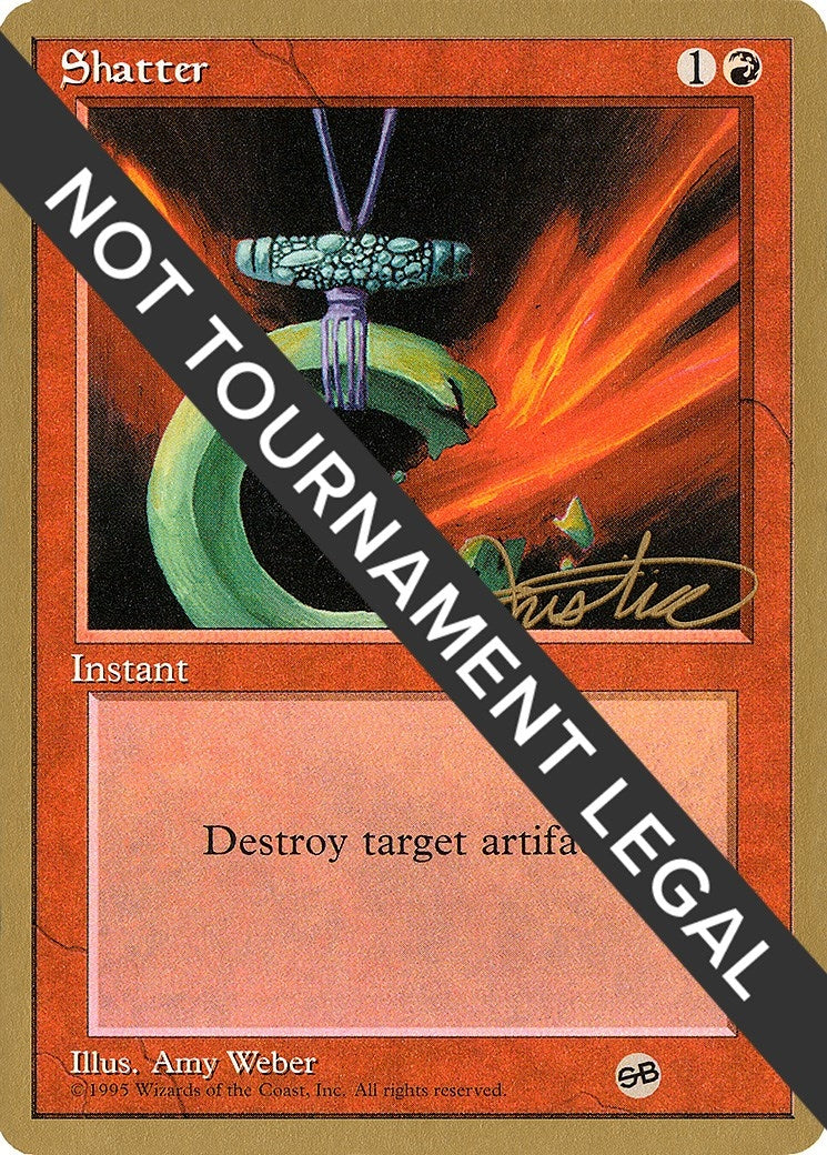 Image for Shatter - 1996 Mark Justice (4ED) (SB) (WCD) - Magic: The Gathering