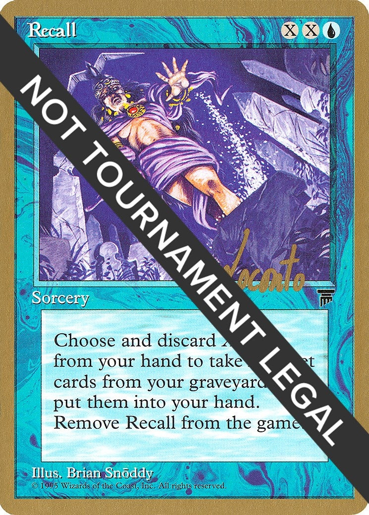 Image for Recall - 1996 Michael Loconto (LEG) (WCD) - Magic: The Gathering