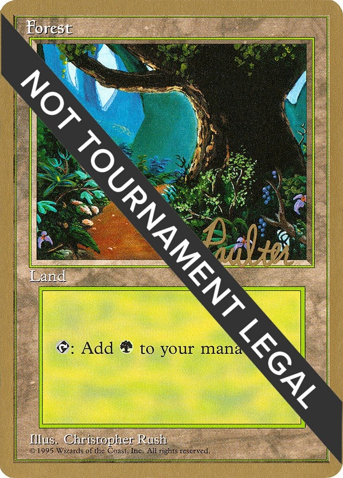 Image for Forest (B) - 1996 Preston Poulter (4ED) (WCD) - Magic: The Gathering