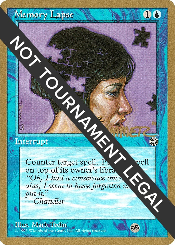 Image for Memory Lapse (Version 2) - 1996 Shawn "Hammer" Regnier (HML) (SB) (WCD) - Magic: The Gathering