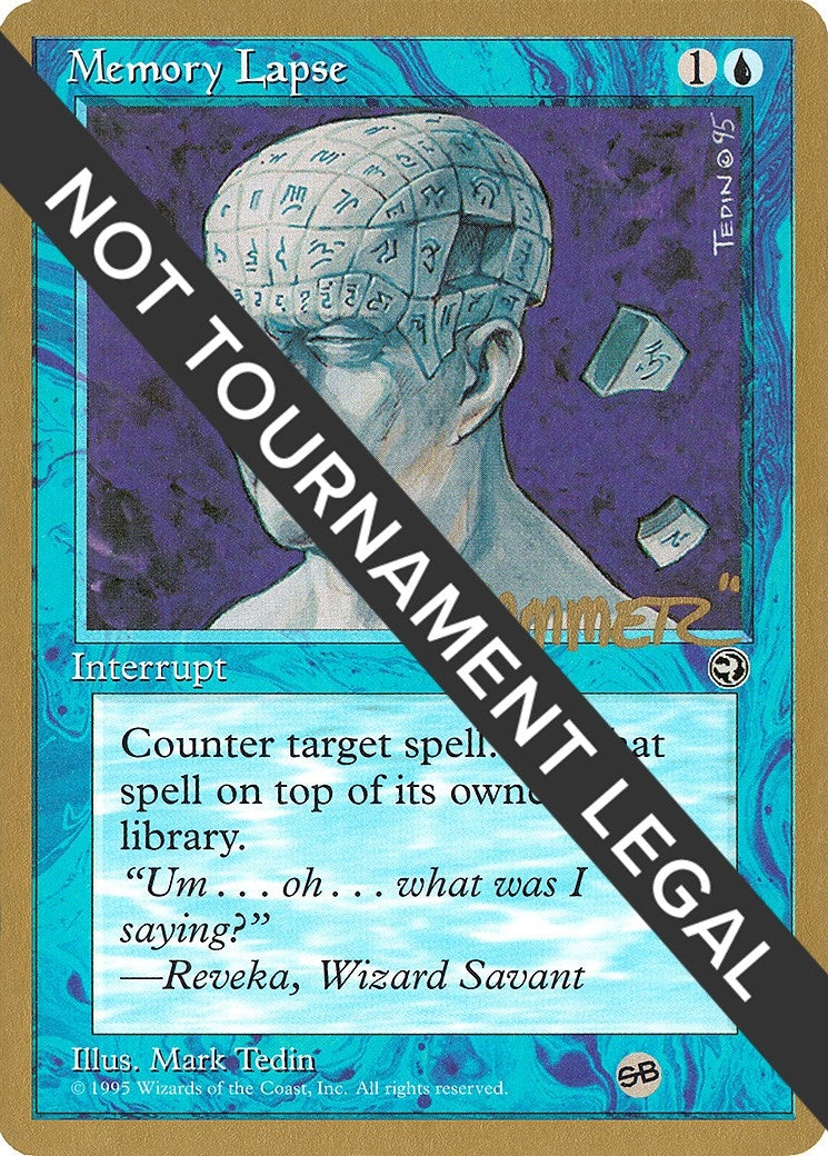 Image for Memory Lapse - 1996 Shawn "Hammer" Regnier (HML) (SB) (WCD) - Magic: The Gathering
