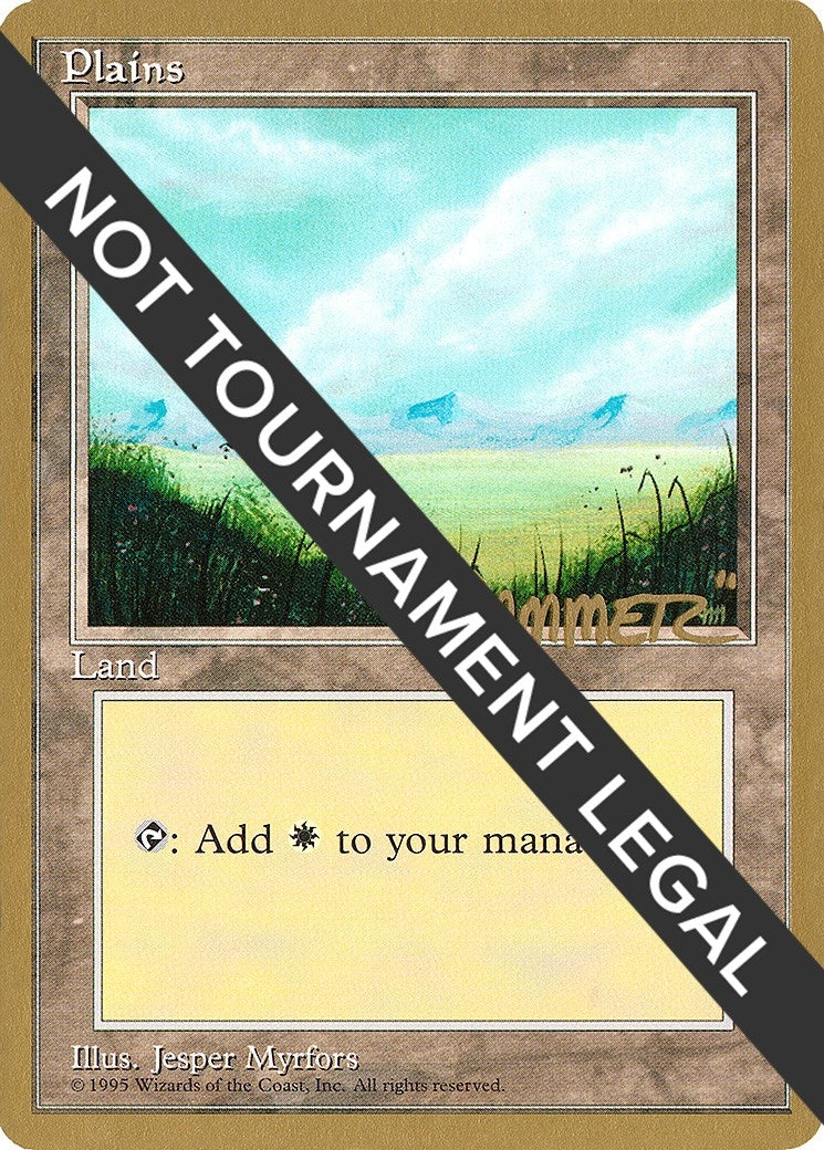 Image for Plains (A) - 1996 Shawn "Hammer" Regnier (4ED) (WCD) - Magic: The Gathering